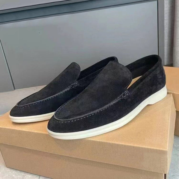 Miko - Pánské slip-on boty s kontrastní podrážkou
