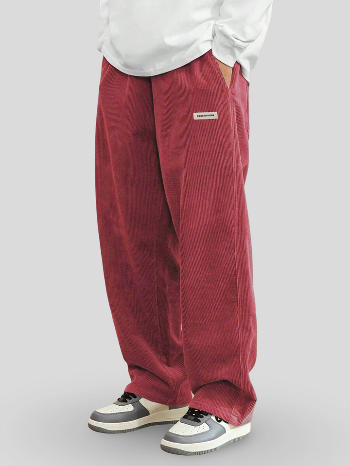 Šimon – Kalhoty Wide Fit z městské kordurové tkaniny