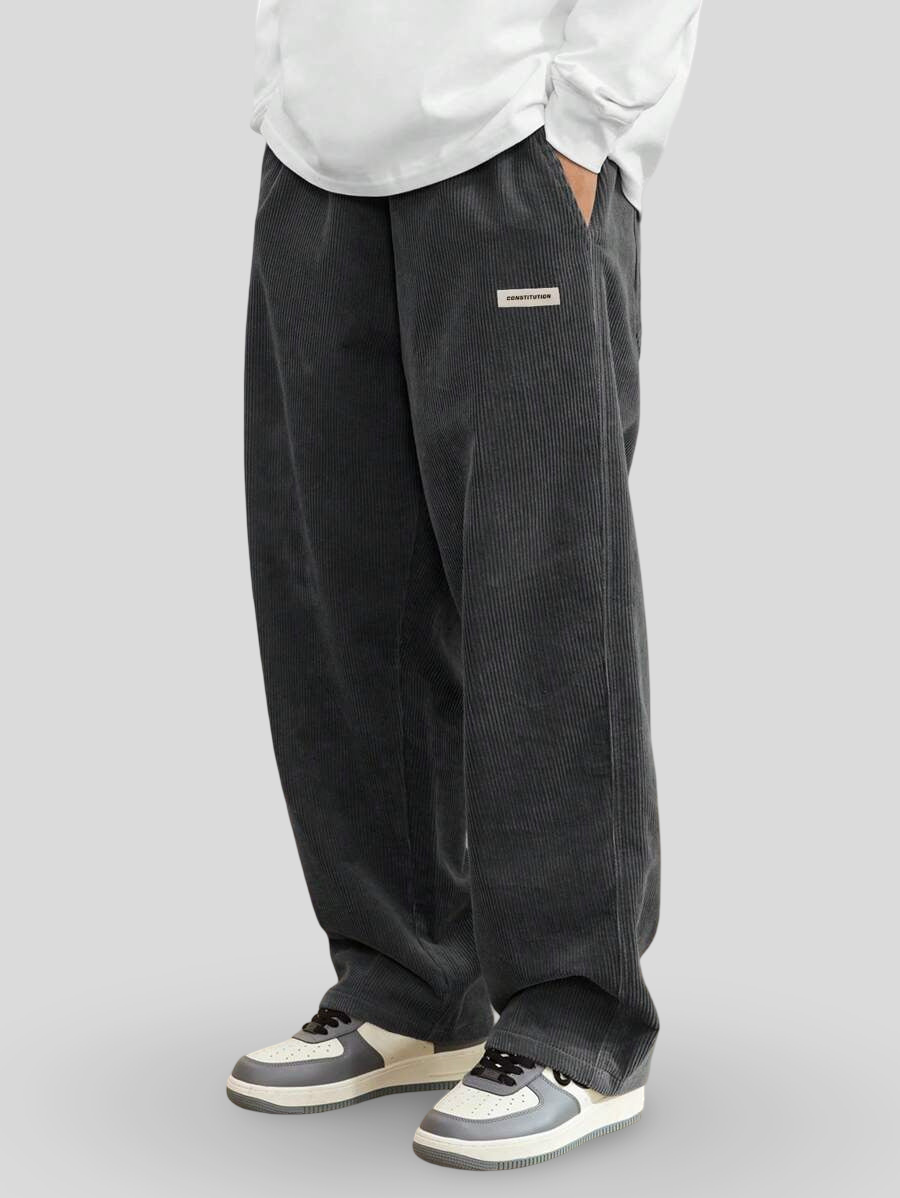 Šimon – Kalhoty Wide Fit z městské kordurové tkaniny