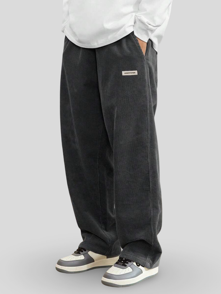 Šimon – Kalhoty Wide Fit z městské kordurové tkaniny