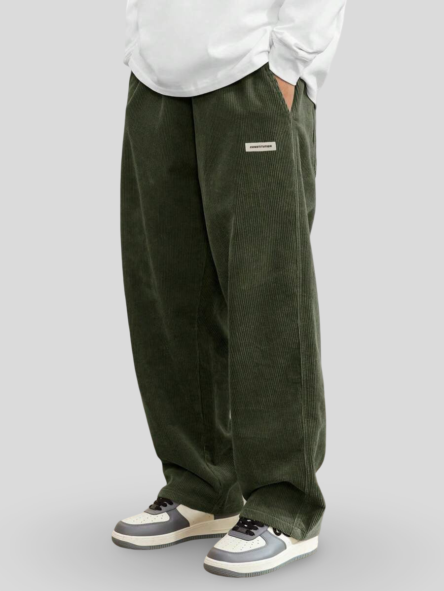 Šimon – Kalhoty Wide Fit z městské kordurové tkaniny