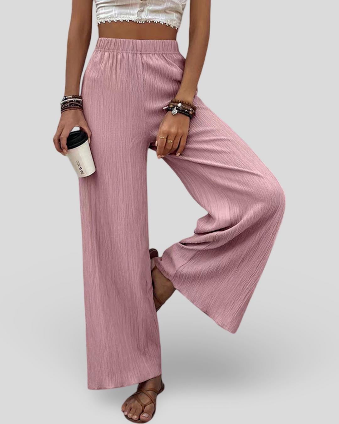 Kateřina - Pohodlné široké kalhoty