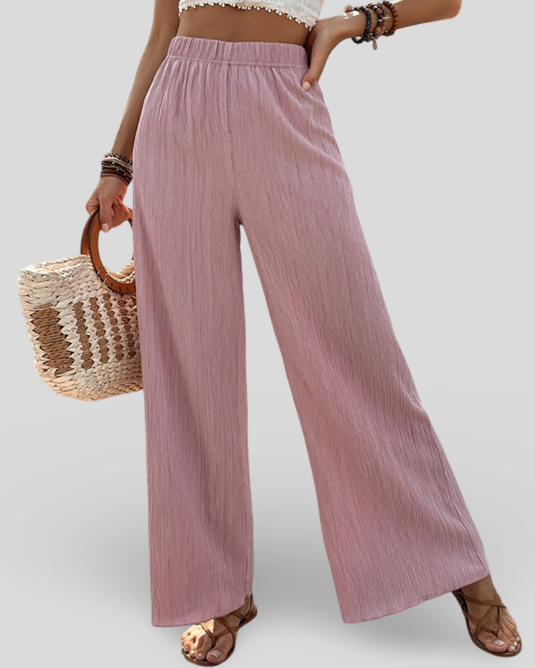 Kateřina - Pohodlné široké kalhoty