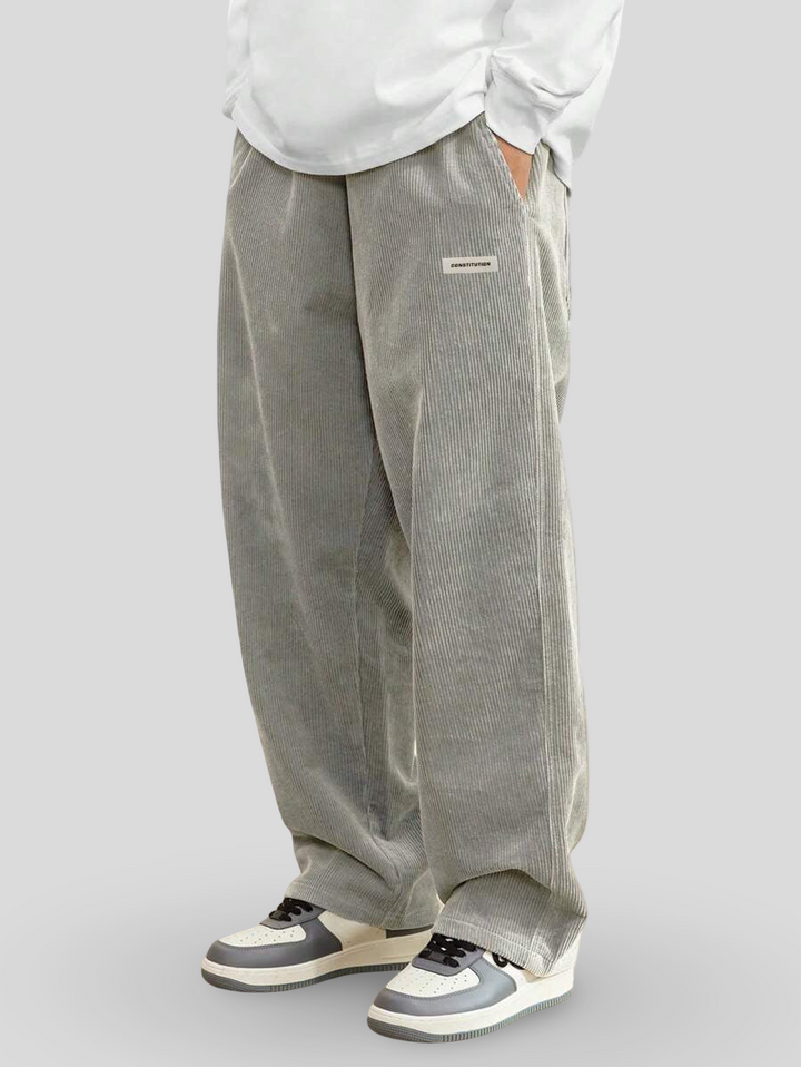 Šimon – Kalhoty Wide Fit z městské kordurové tkaniny