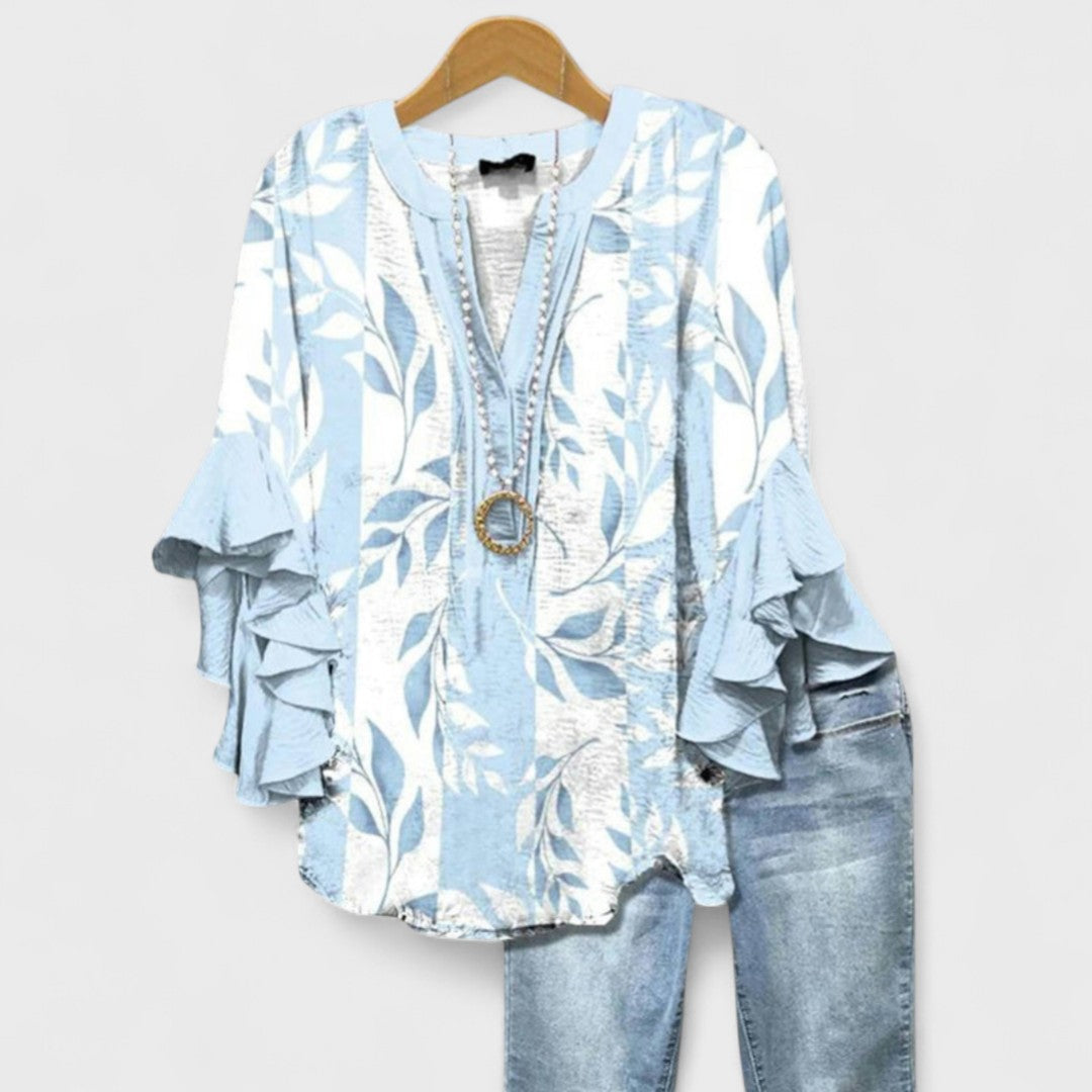 Ilona – Lehká květinová blůza