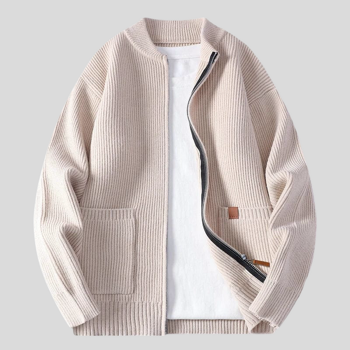 Daniel – Prémiový pletený kabát s knoflíkovým zapínáním