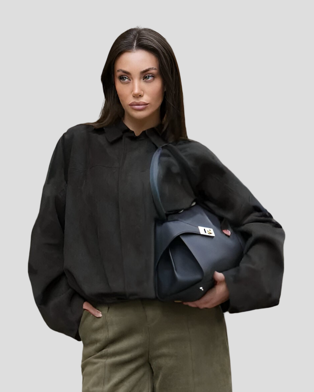 Blanka – Bomber bunda z semiše