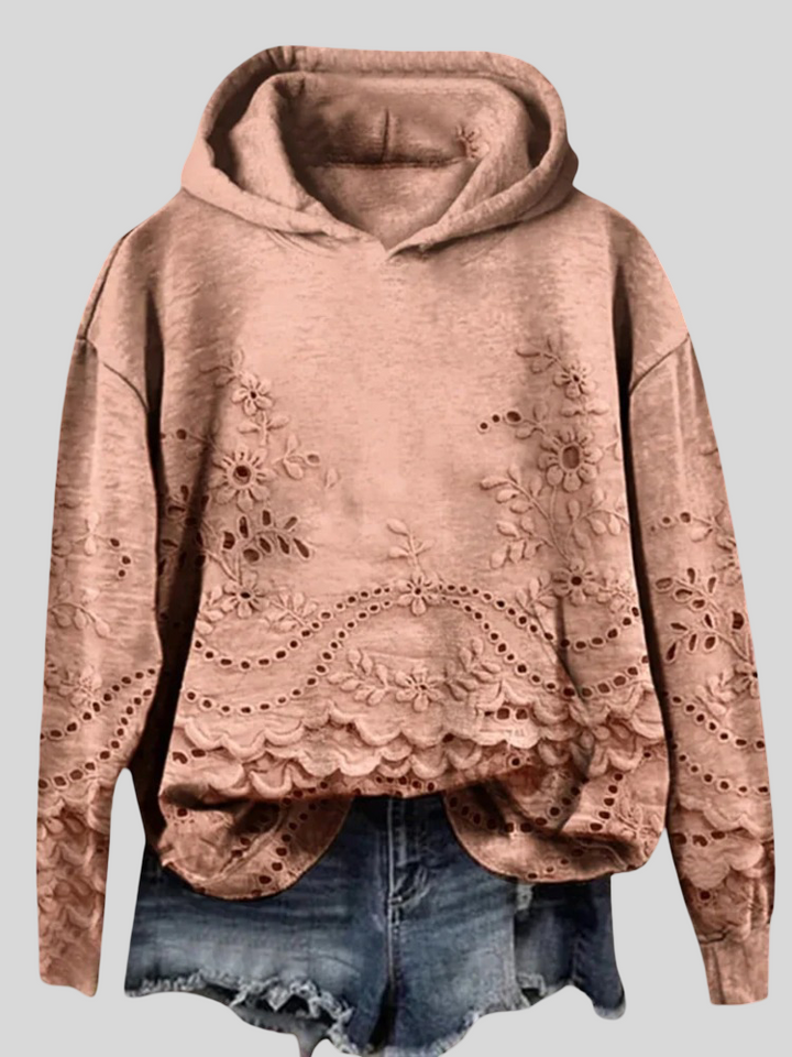 Doubravka - Mikina s Kapucí a Krajkovými Detaily