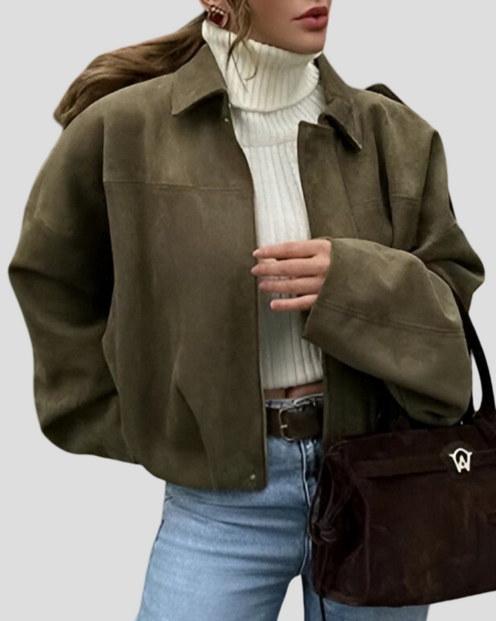 Blanka – Bomber bunda z semiše