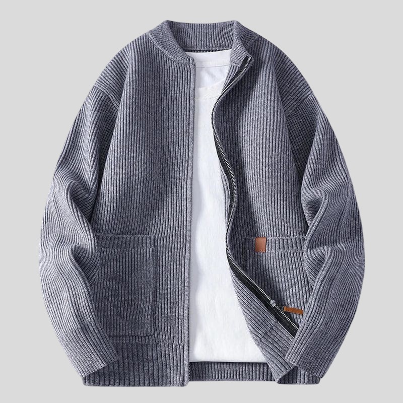 Daniel – Prémiový pletený kabát s knoflíkovým zapínáním