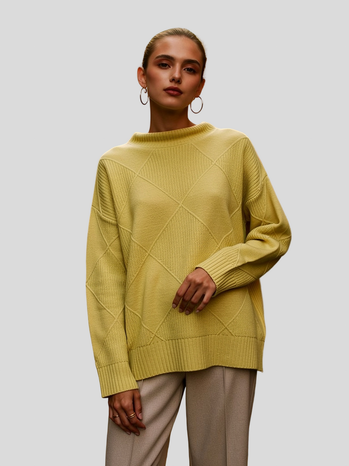 Svetr z prémiové pleteniny Diamond Knit