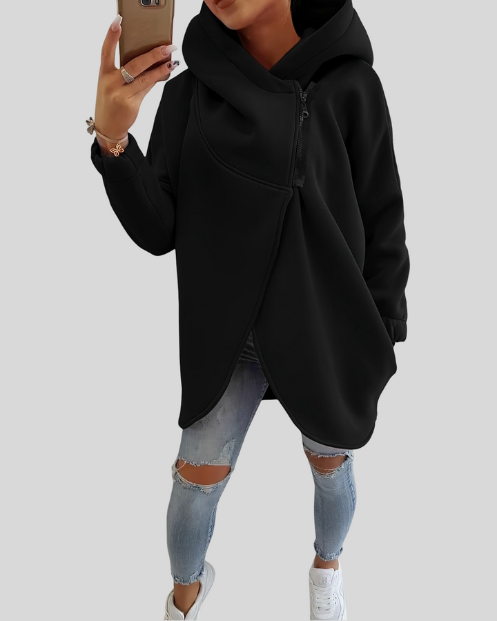 Olivia – Pohodlná mikina se zipem na každý den.