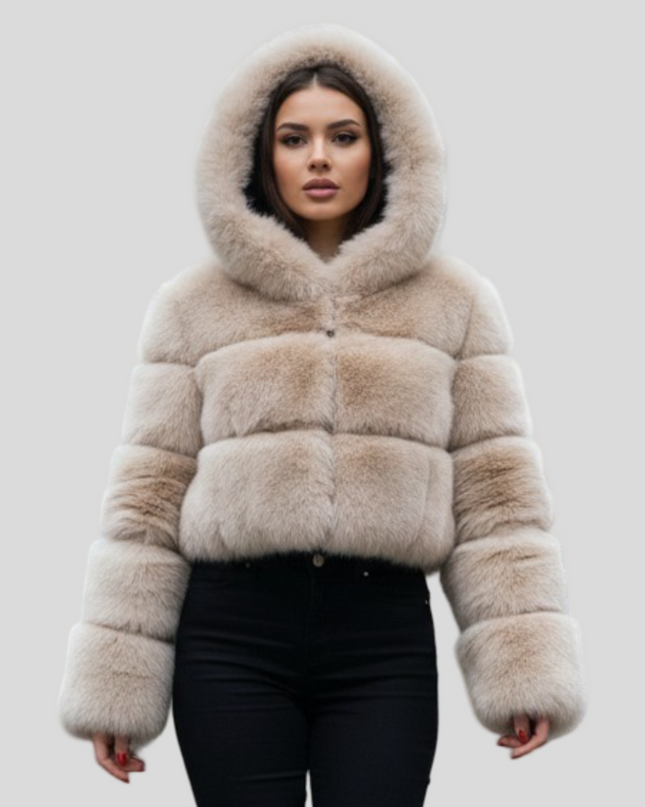 Norina - Krátký kožich z umělé kožešiny