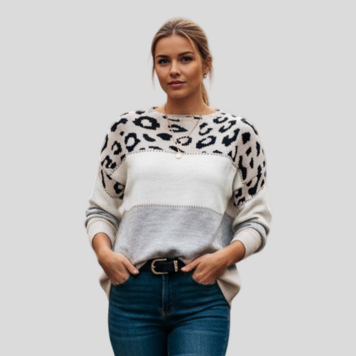 Julia - Svetr s leopardím vzorem
