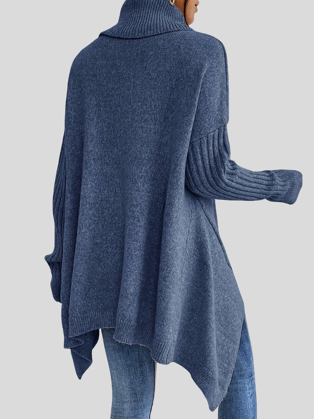 Josefína – Oversized pletený svetr s vysokým límcem