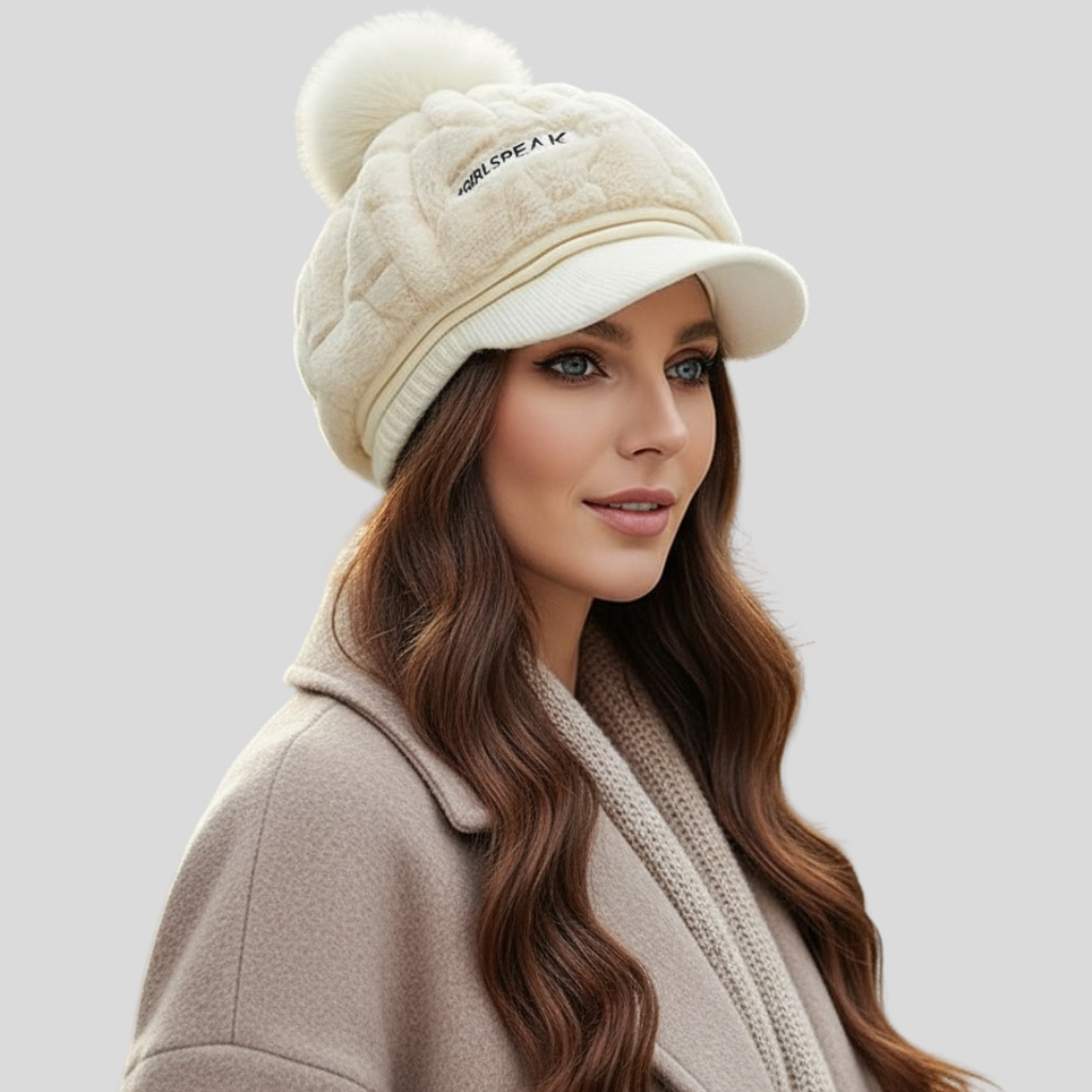 Mia - Zimní Klobouk s Pompomem