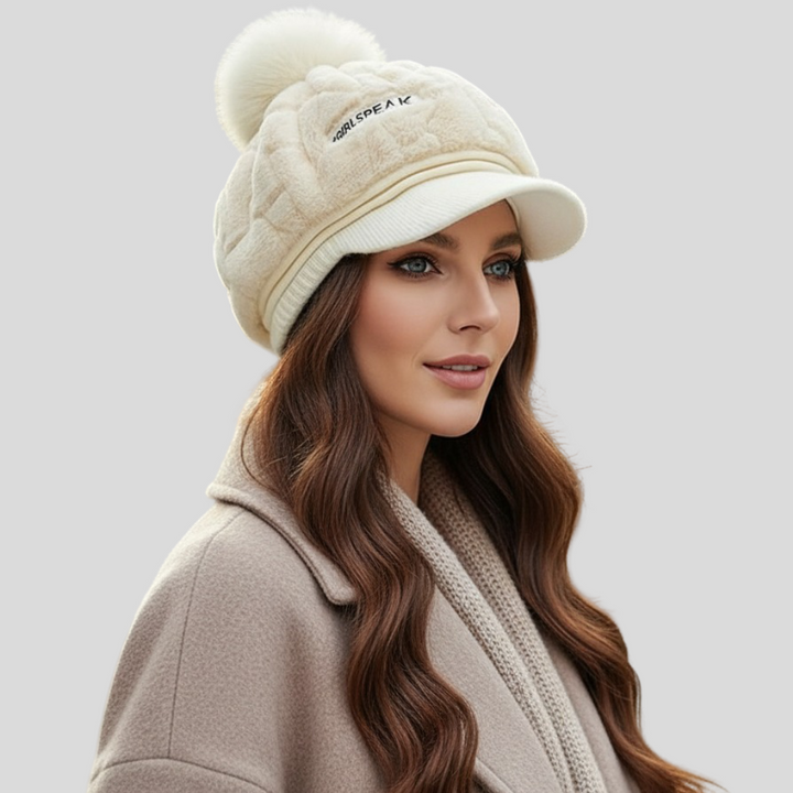 Mia - Zimní Klobouk s Pompomem