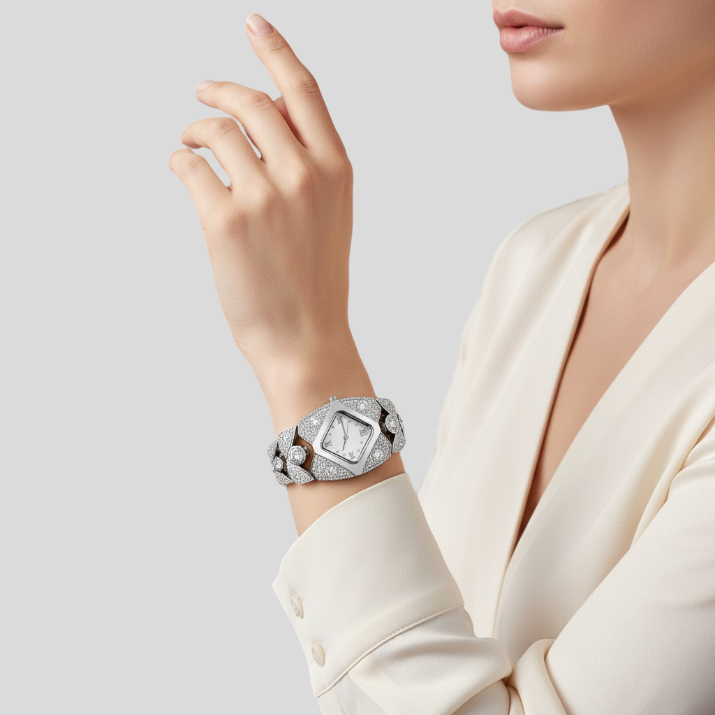 Imperiální - Luxusní hodinky s lesklými krystaly