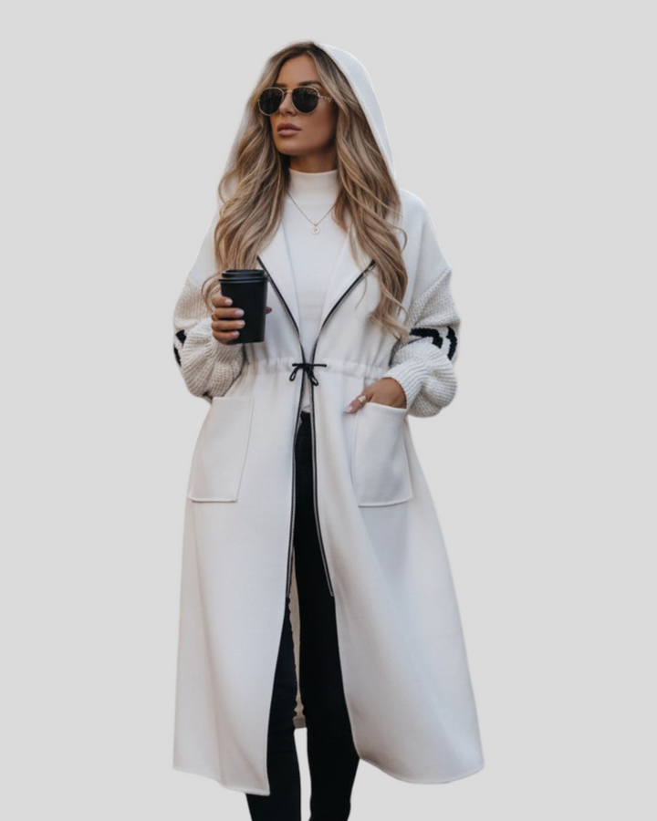 Karolína - Elegantní kabát s kapucí