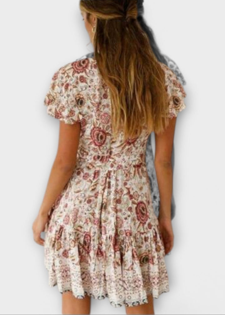 Svetlana - Květinové mini šaty