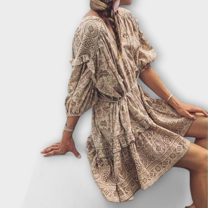 Ivka - Mini šaty v boho stylu