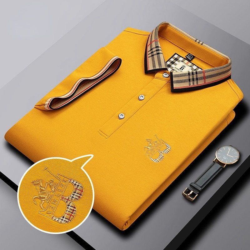 Alwin - Pánská polo košile s vysoce stojatým límcem