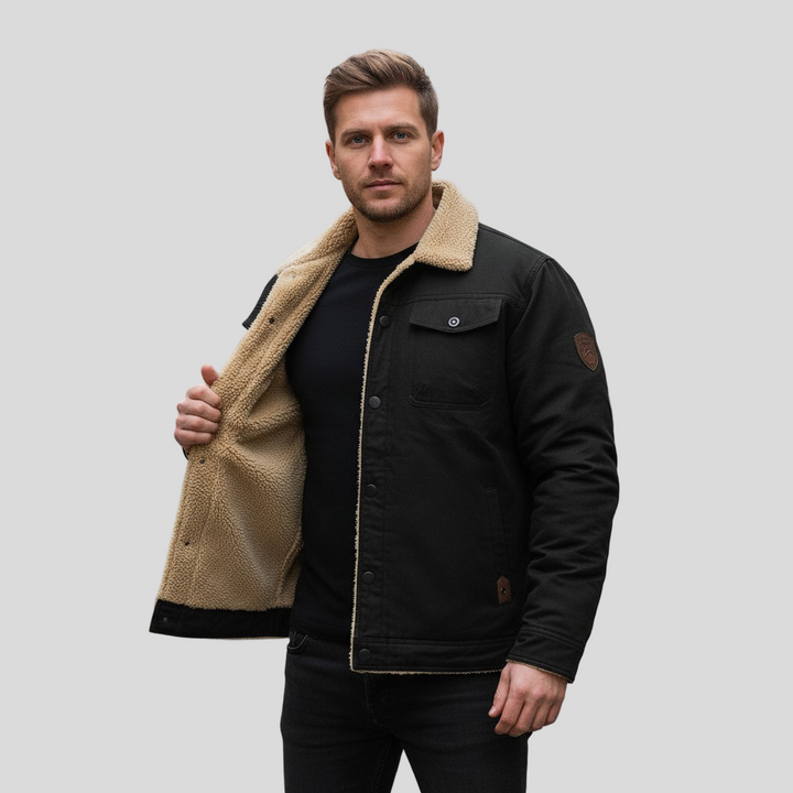 Filip – Zateplený zimní kabát Sherpa