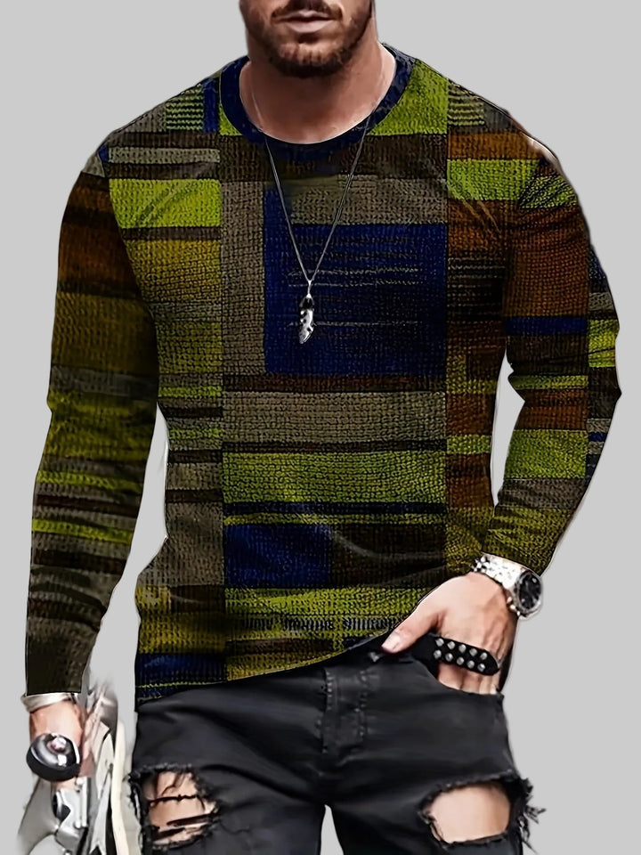 Calvin – Dlouhá rukávová košile s blokovým potiskem