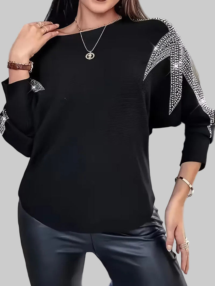 Bernardino - Elegantní svetr s dlouhými rukávy a hvězdným potiskem