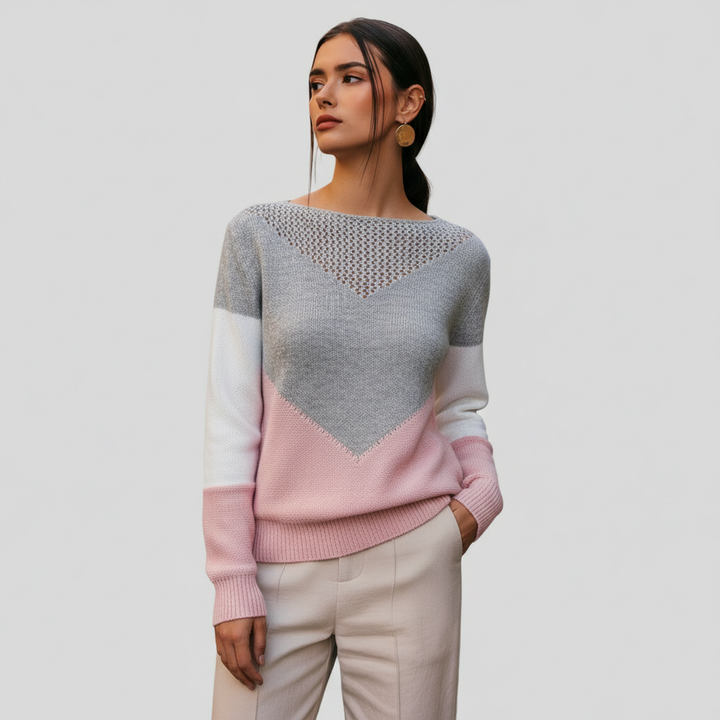 Donatella - Tříbarevná svetr