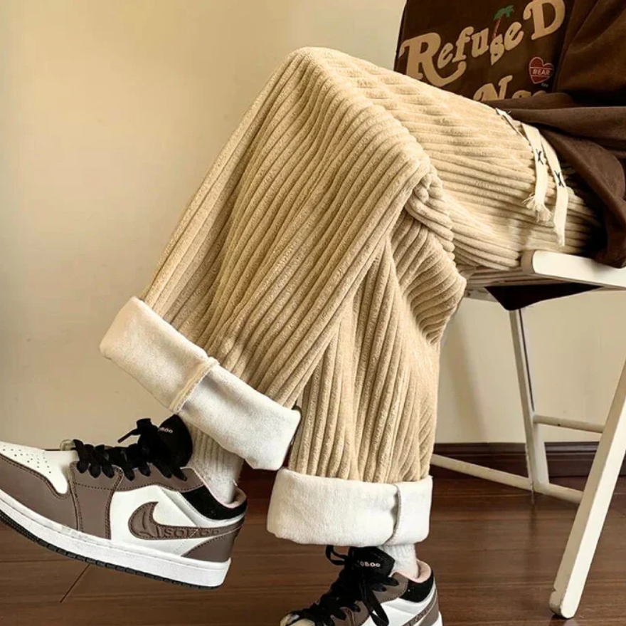 CLAUD - Elegantní kordové kalhoty