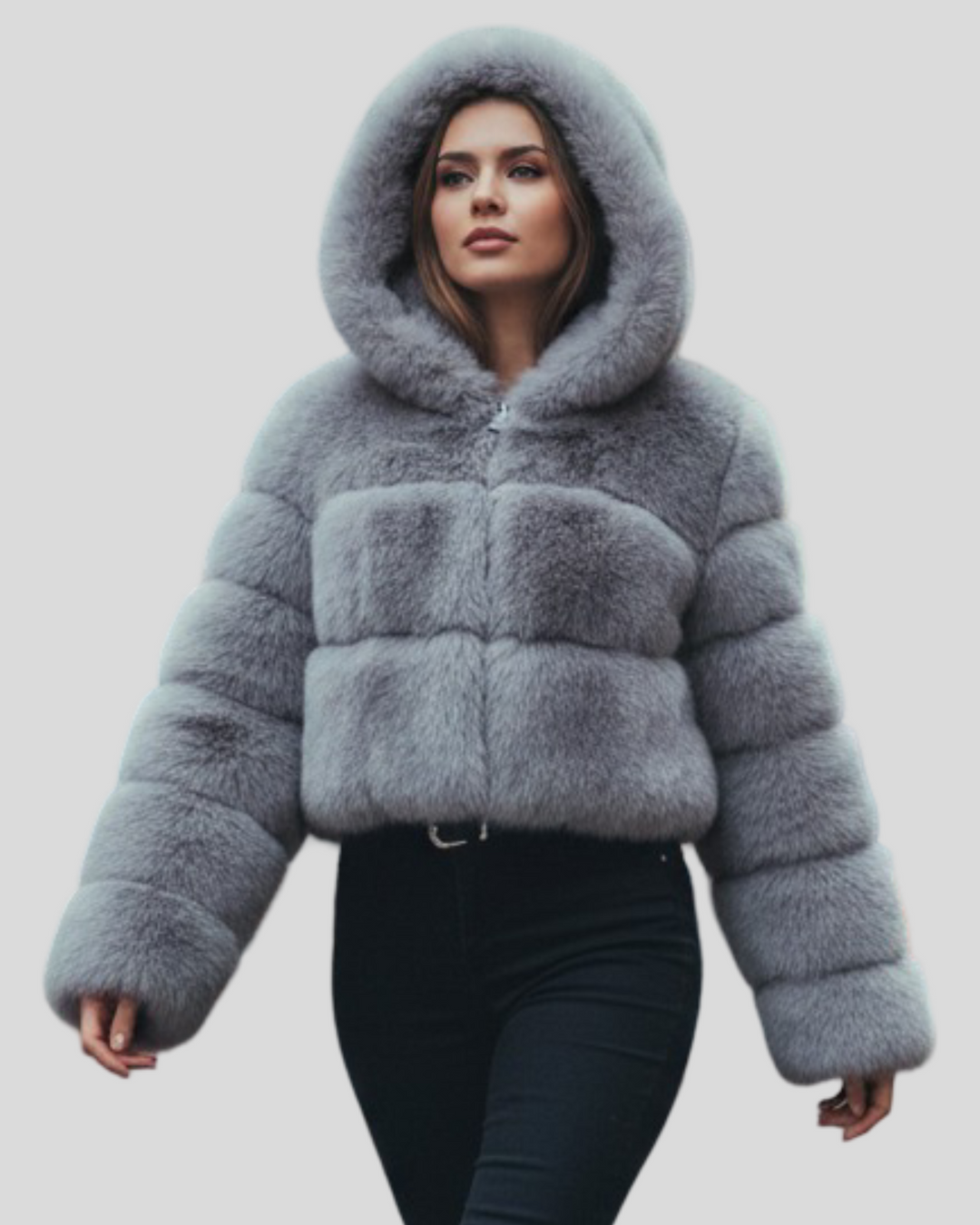 Norina - Krátký kožich z umělé kožešiny