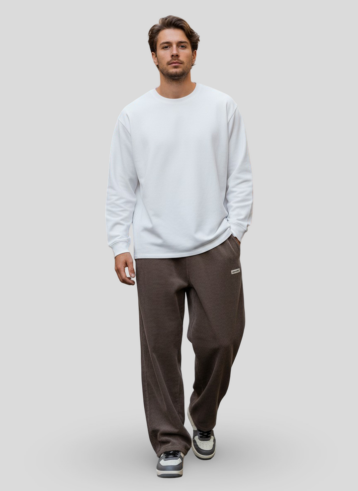 Šimon – Kalhoty Wide Fit z městské kordurové tkaniny