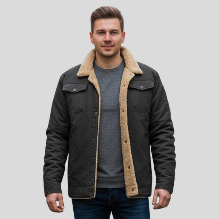 Filip – Zateplený zimní kabát Sherpa