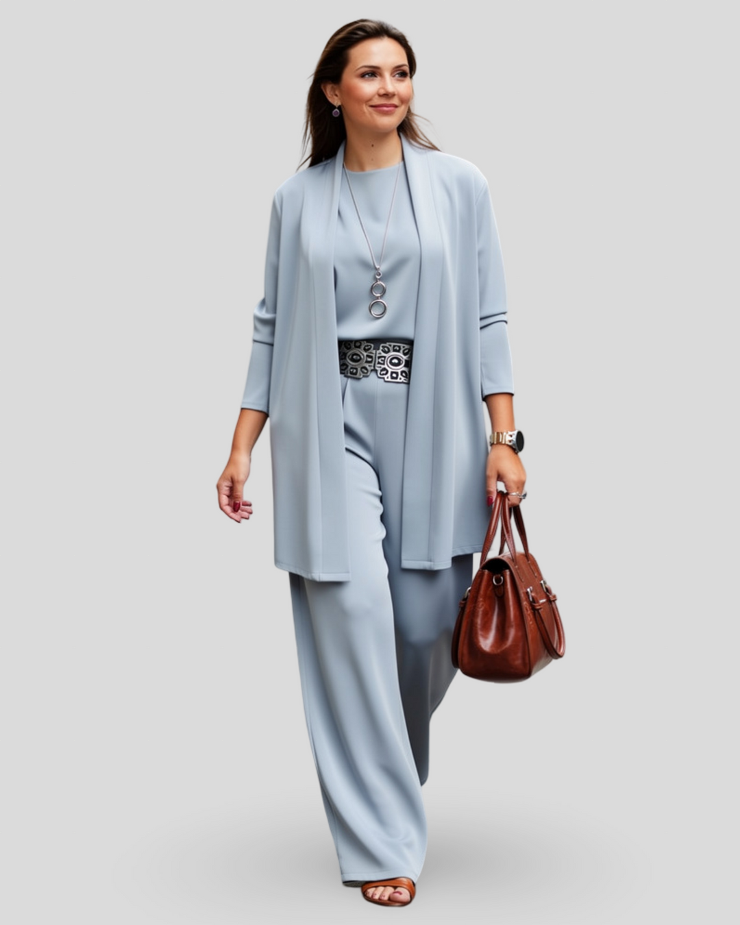 Zuzana – Elegantní souprava s fluidním kardiganem