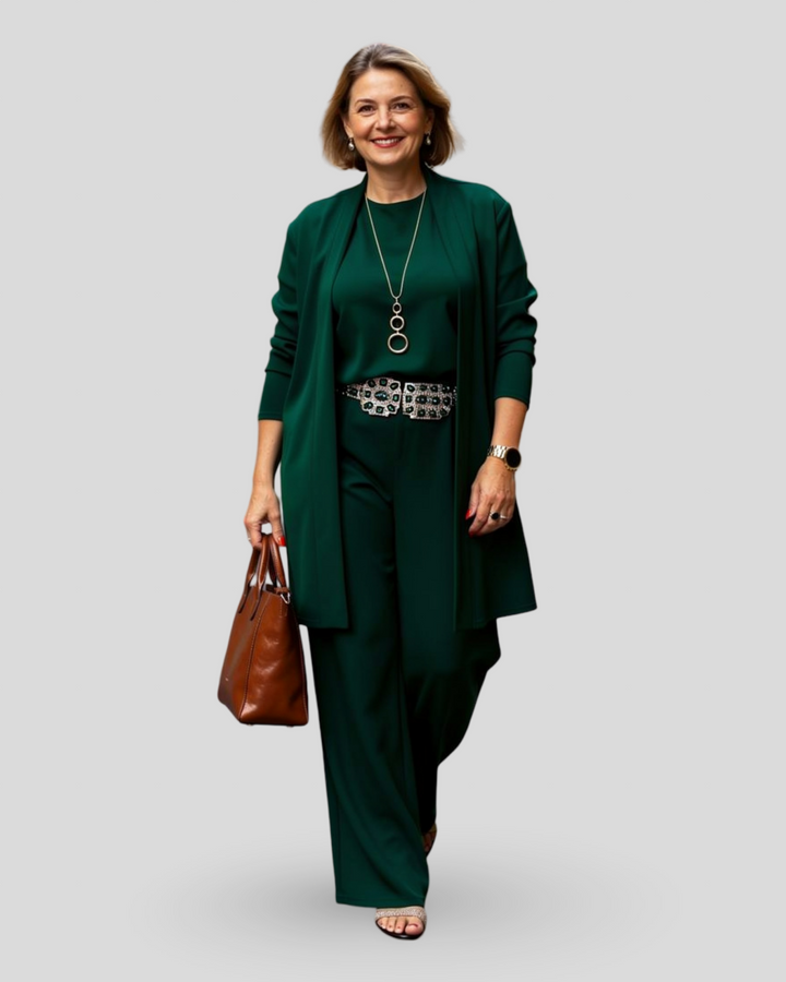 Zuzana – Elegantní souprava s fluidním kardiganem