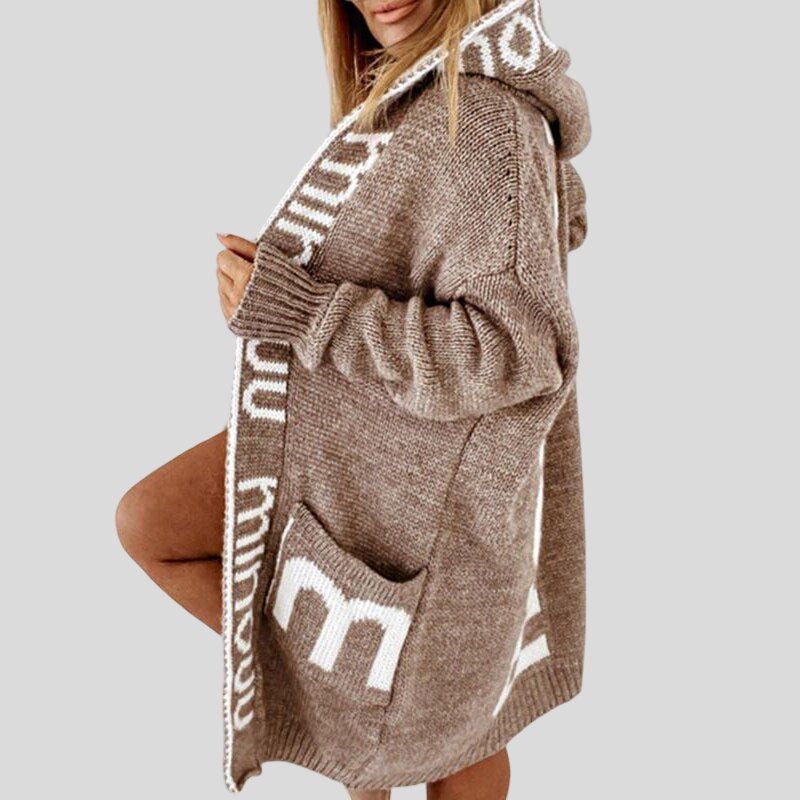 Allegra - Dlouhý pletený kardigan