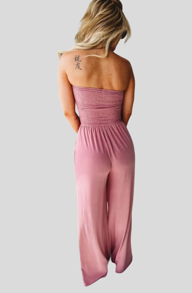 Stela – bezramínkový overal „Korálový západ slunce“