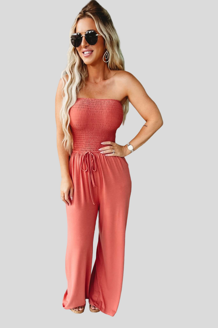 Stela – bezramínkový overal „Korálový západ slunce“