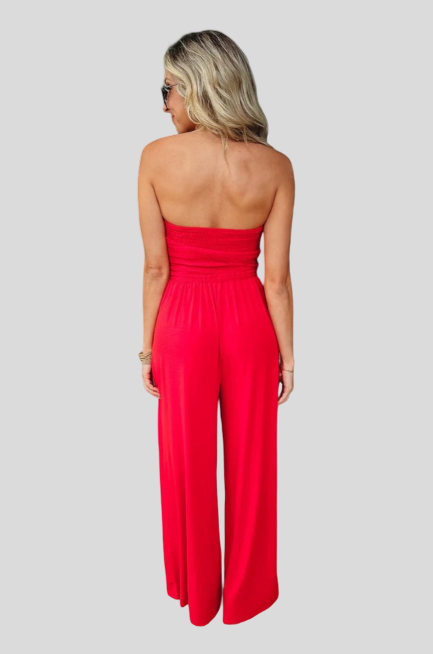 Stela – bezramínkový overal „Korálový západ slunce“