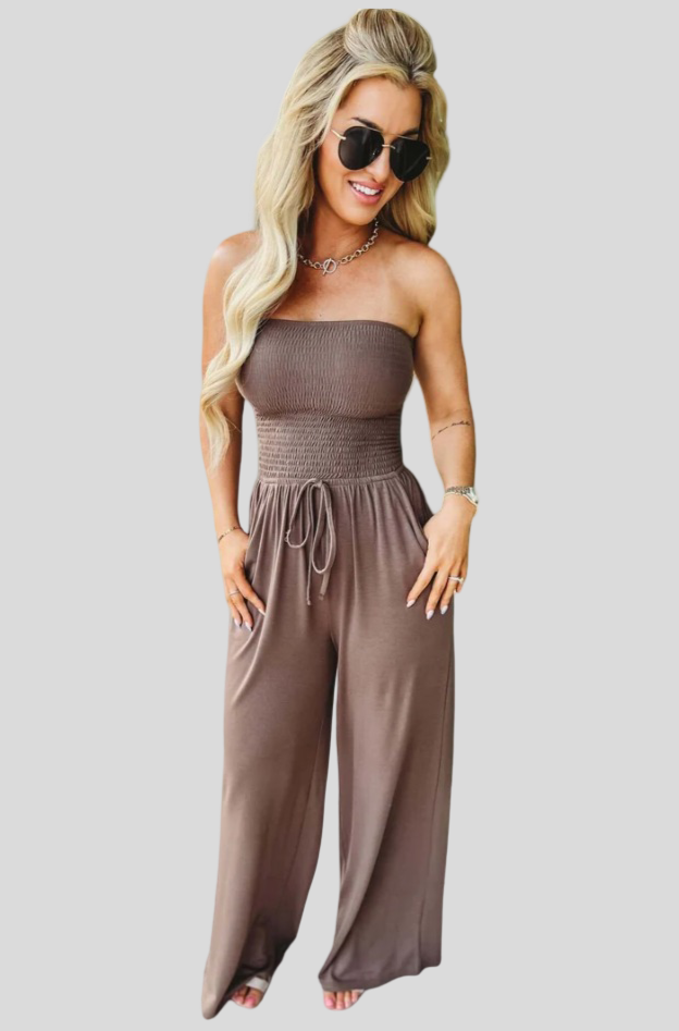 Stela – bezramínkový overal „Korálový západ slunce“