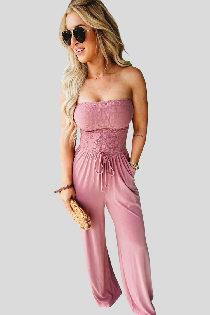 Stela – bezramínkový overal „Korálový západ slunce“