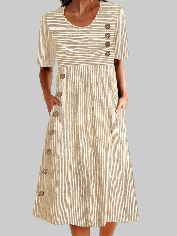 Dagmar - Letní pruhované šaty