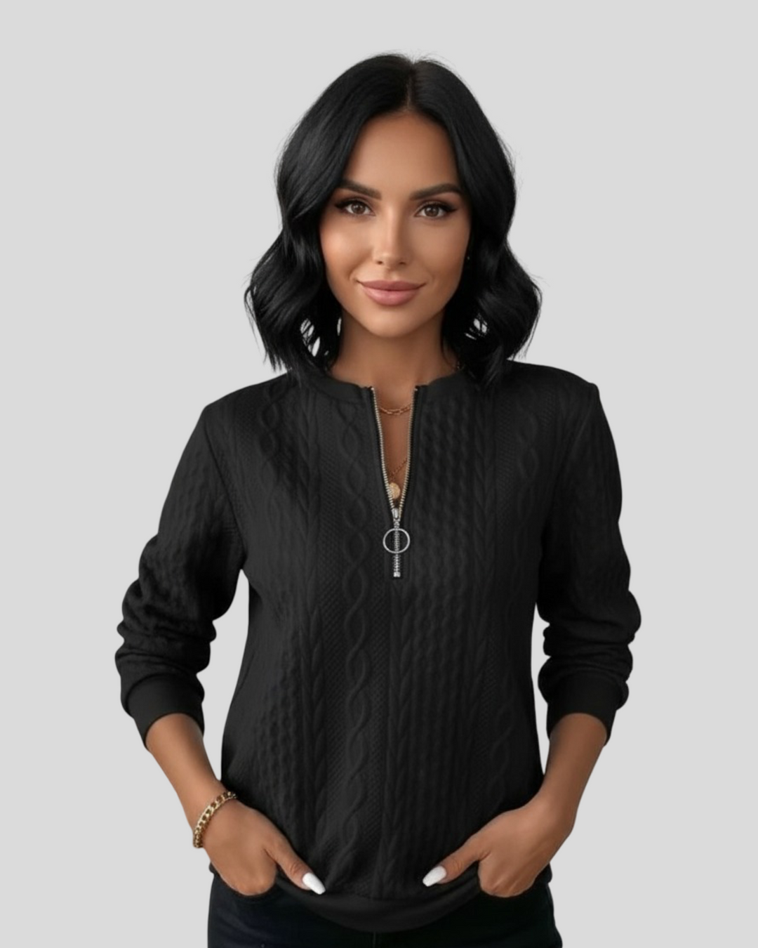 Marie - Svetr s zipem