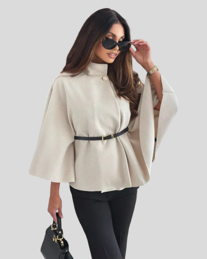 Alicja - Bunda s motýlími rukávy a páskem