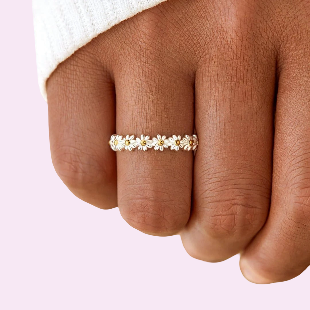 Barbora - Prsten s věčnými sedmikráskami