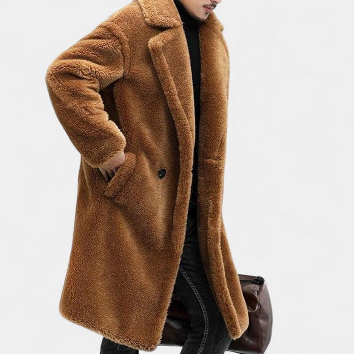 Vavřinec - Plyšový kabát s klopami