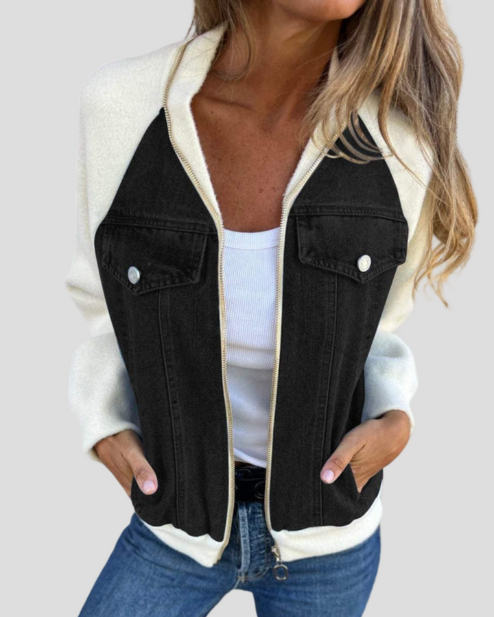 Hana - Exkluzivní džínsová bunda s vintage nádechem