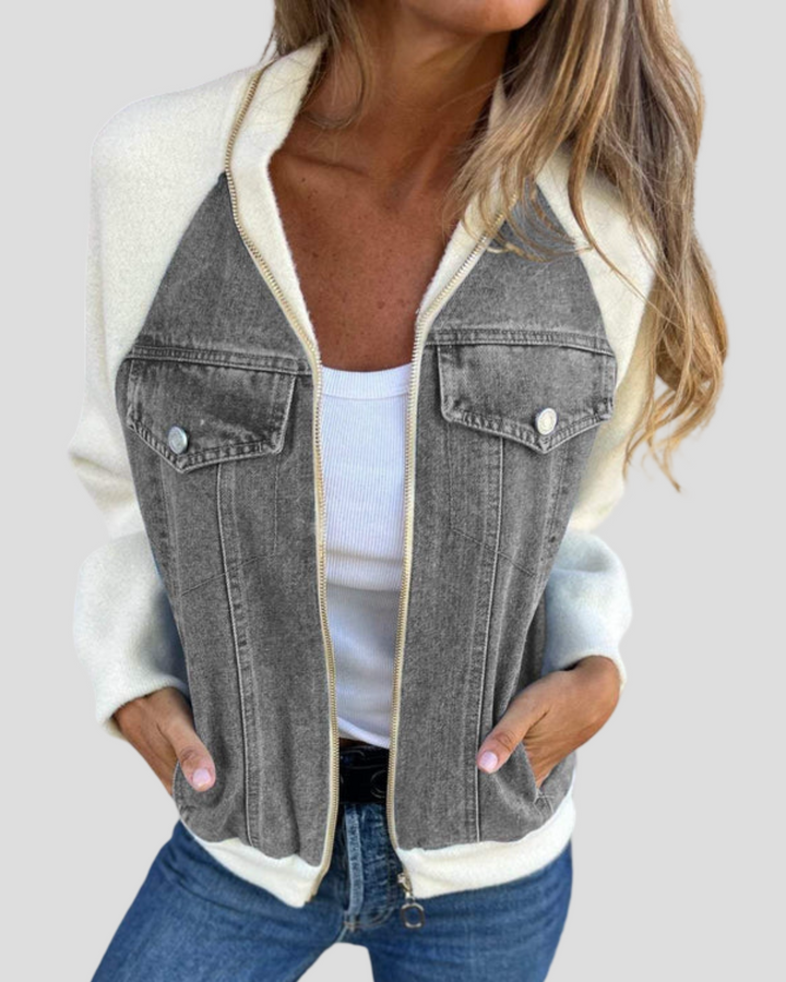 Hana - Exkluzivní džínsová bunda s vintage nádechem