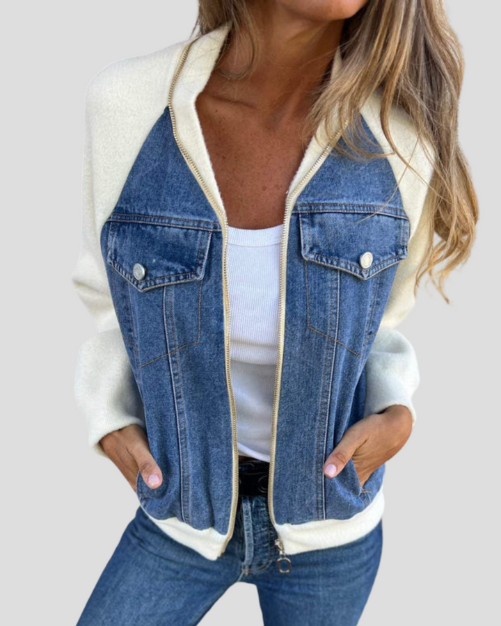 Hana - Exkluzivní džínsová bunda s vintage nádechem